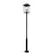 Z-Lite Beacon 4 Light Outdoor Post Mount Fixture, 16in. W x 125.5in. H, Black 568PHXXLR-5010P-BK - alternate 3